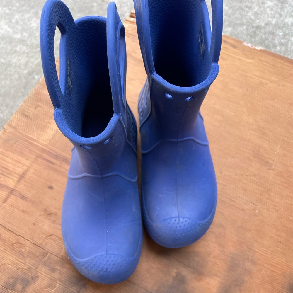 CROCS Kids Royal Blue Rain Boots